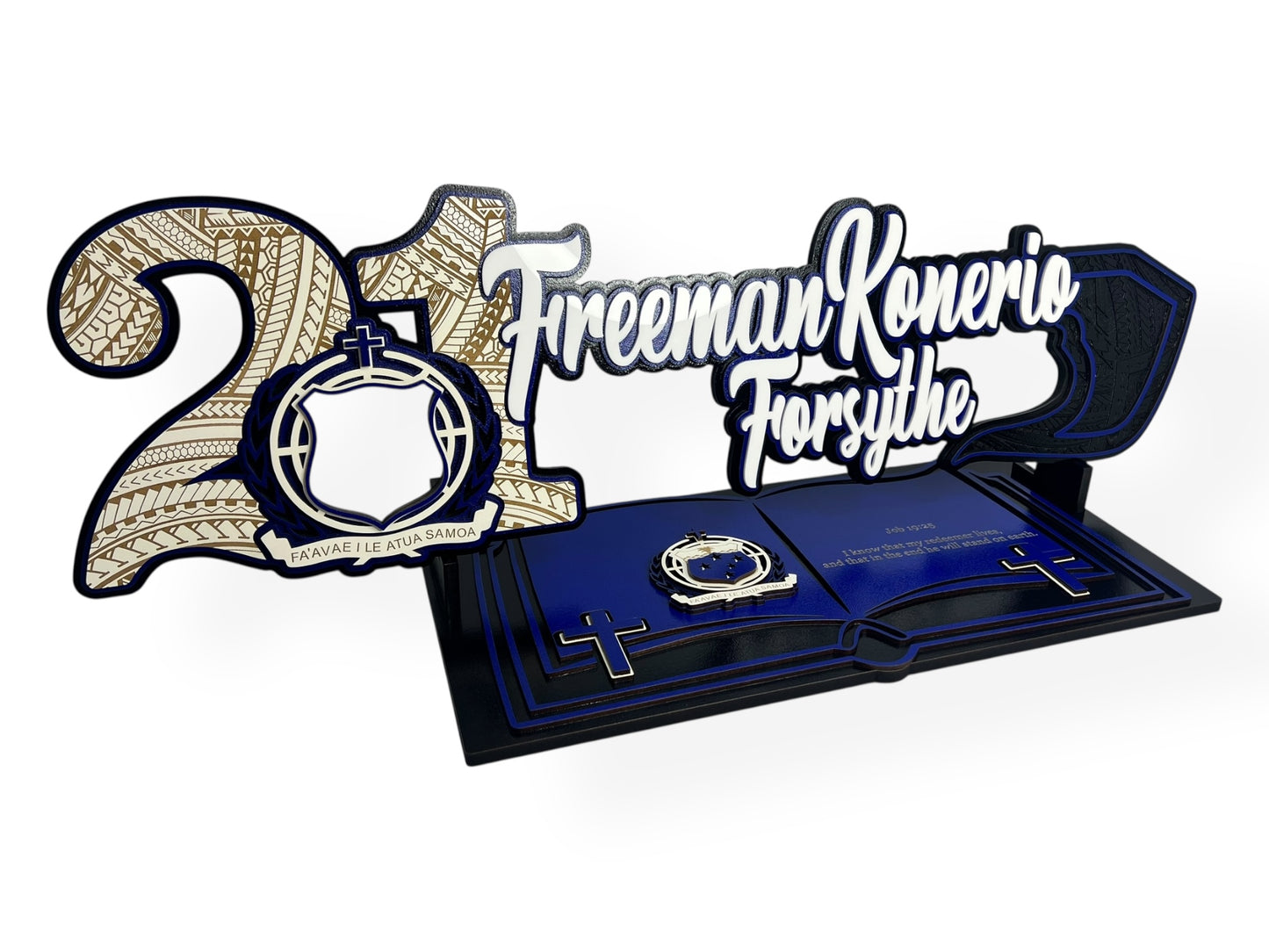 A008 - '21'/samoan shield